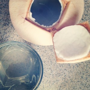 young coconut water